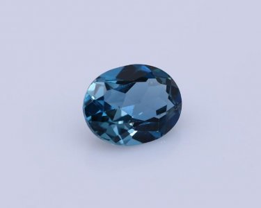 London Blue Topaz oval Faceted Gemstone
