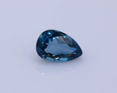 London Blue Topaz Pears Shape Faceted Gemstone