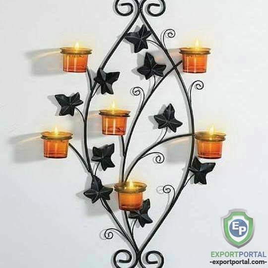 Wall mounted candle stand