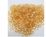 Citrine 6mm Round Briolette C3 Color