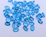 Swiss Blue Topaz 9x7mm Oval Faceted