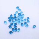 Swiss Blue Topaz 6x4mm Drops Faceted (Side Drill)