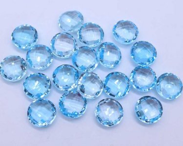 Sky Blue Topaz 13mm Round Briolette