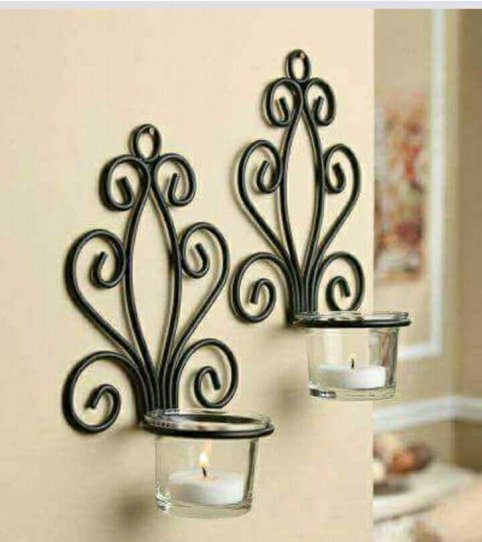 Wall mounted candle votives