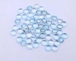 Sky Blue Topaz 6mm Round Cabochon