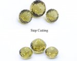 Olive Quartz 12mm and 15mm Onion Briolette (Step Cutting)