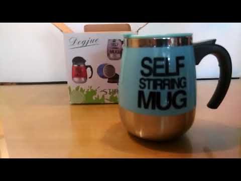 Double Layer Stainless Steel Self Stirring Mug - 450Ml