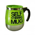 Double Layer Stainless Steel Self Stirring Mug - 450Ml