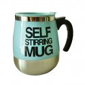 Double Layer Stainless Steel Self Stirring Mug - 450Ml