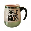 Double Layer Stainless Steel Self Stirring Mug - 450Ml