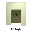 U Shape Clock Date Temperature KADIO - Screen Rotation - White
