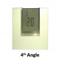 U Shape Clock Date Temperature KADIO - Screen Rotation - White