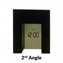 U Shape Clock Date Temperature KADIO - Screen Rotation - Black