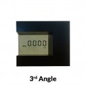 U Shape Clock Date Temperature KADIO - Screen Rotation - Black