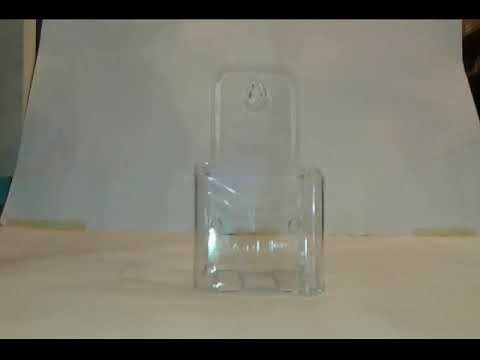 Flyer Holders, Clear Molded Plastic Brochure Racks