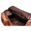 Large Genuine Leather Travel Weekender Duffel Bag - 22 inch