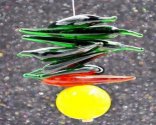 Craftfry Crystal Feng Shui Green Yellow Nimbu Mirch Hanging 10cm