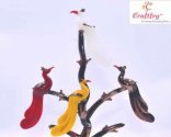 Craftfry Loving Bird Peacock Tree Home decor and Showpiece 19 cm