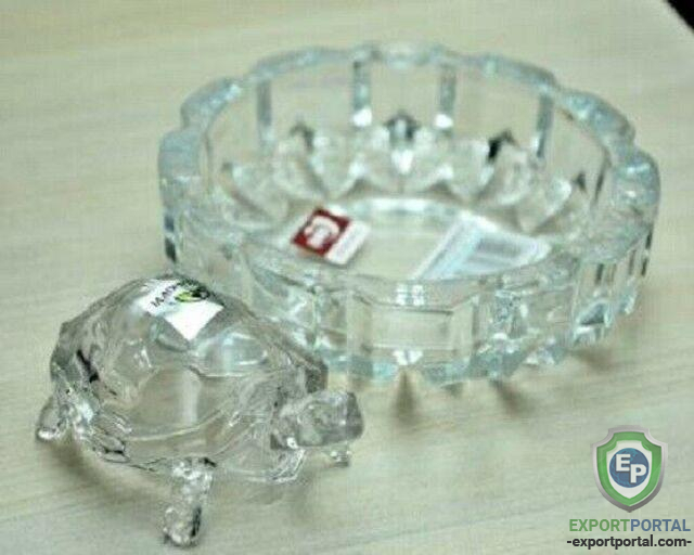 Craftfry Feng Shui Turtle with Plate in Crystal Showpiece 5cm