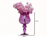 Craftfry Flower Glass Vase (15 inch, Purple)