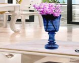 Craftfry Luxury Glass Flower Vase With Rounded Mashall Shape