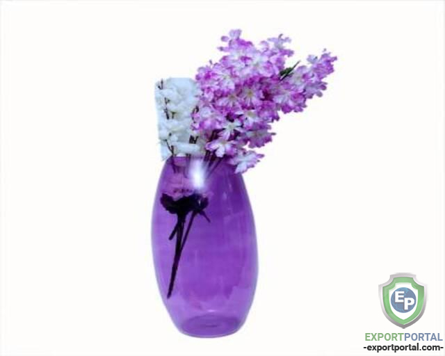 Craftfry Indian Dholak Shape Fenton Glass Flower Vases