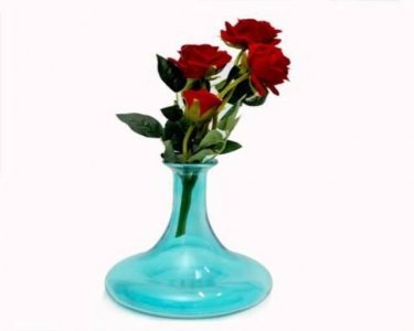 Craftfry glass Flat Bottom Shape Flower Vases