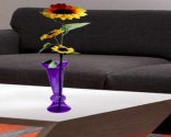Craftfry European Culture Flower Glass Vase (24 inch, Purple)