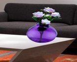Craftfry Glass Vase (7 inch, Purple)