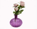 Craftfry Glass Vase (7.87 inch, Purple)