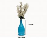 Craftfry Glass Vase (12 inch, Blue)