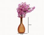 Craftfry Glass Vase (13 inch, Brown)