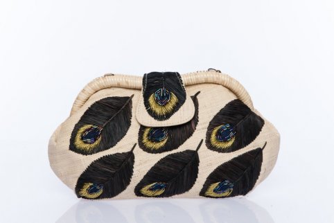 Larone Signature Peacock clutch