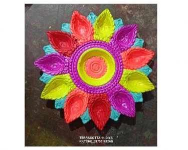 Designer Terracotta Diyas For Diwali Gifting /EcoFriendly Diyas