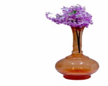 Craftfry Long Neck Handi Shape Flower Glass Vase (22 inch, Orange)