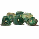 Green Agate Crystal Stone Knobs with Gold Electroplated Borders