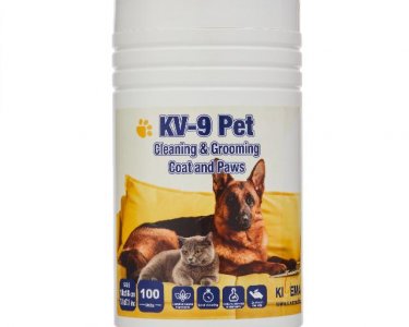 KV-9 Pets Grooming 100 Wipes Jar (T)