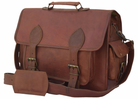 Genuine Leather Crossbody Messenger Shoulder Bag Laptop Bag Handbag