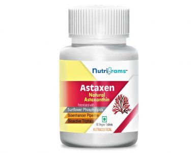 Nutrigrams Astaxen- Natural Astaxanthin with Sunflower Phospholipids