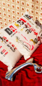 Contemporary Text Cushions for Home decor with screed printed design