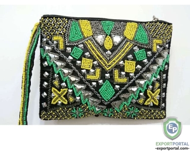 Small Size Embroidered Womens Hand Purse Cross Shoulder Purse Handbag