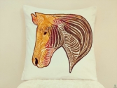 Cotton Fabric Cushion Cover Hand Printed Indian Cushion Cover 16X16