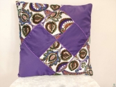 Cushion Cover Handmade Poly Satin Printed Cushions 16 Inch Square