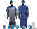 Medical Disposable Reinforced SMS Standard Surgical Gown Knitted Cuff