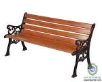 S K modern art Cast Iron Garden Bench Three Seater