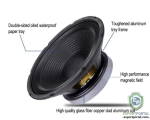10 inch iron frame156 magnetic 51 core speaker