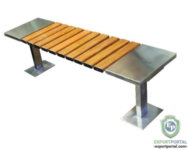 Three Seater Bench for Outdoor Stainless Steel