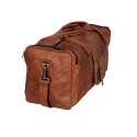 Genuine Leather Square Duffel Bag for Gym, Sports and Travel