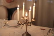 Nostalgic Candlestick White Candles 40-Pack Length 10cm Diameter 1.5cm