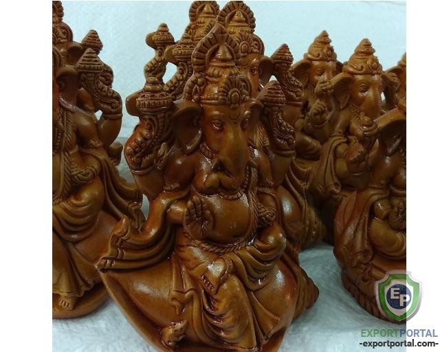 Handcarving Clay Sanghu Ganesha manufacturer